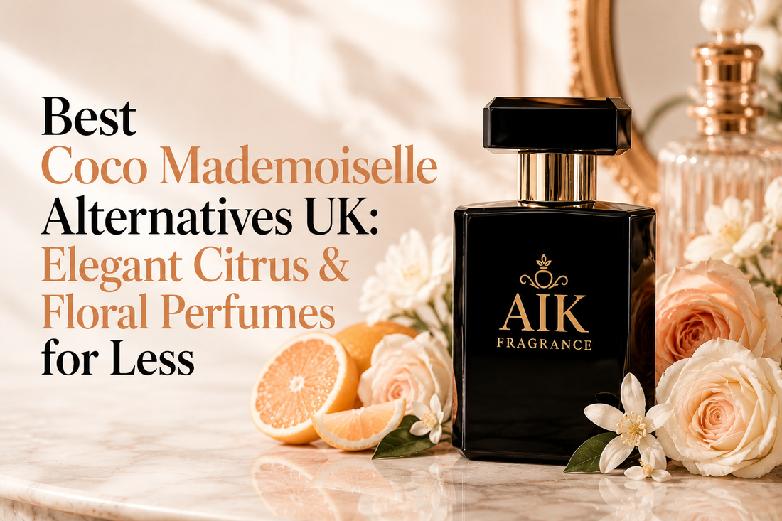 Chanel Coco Mademoiselle alternatives UK citrus floral perfume guide by AIK Fragrance