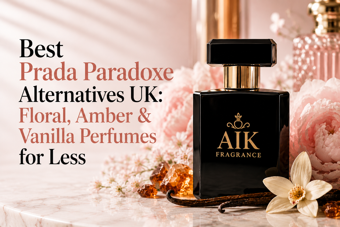 Prada Paradoxe alternatives UK floral amber and vanilla perfume guide by AIK Fragrance