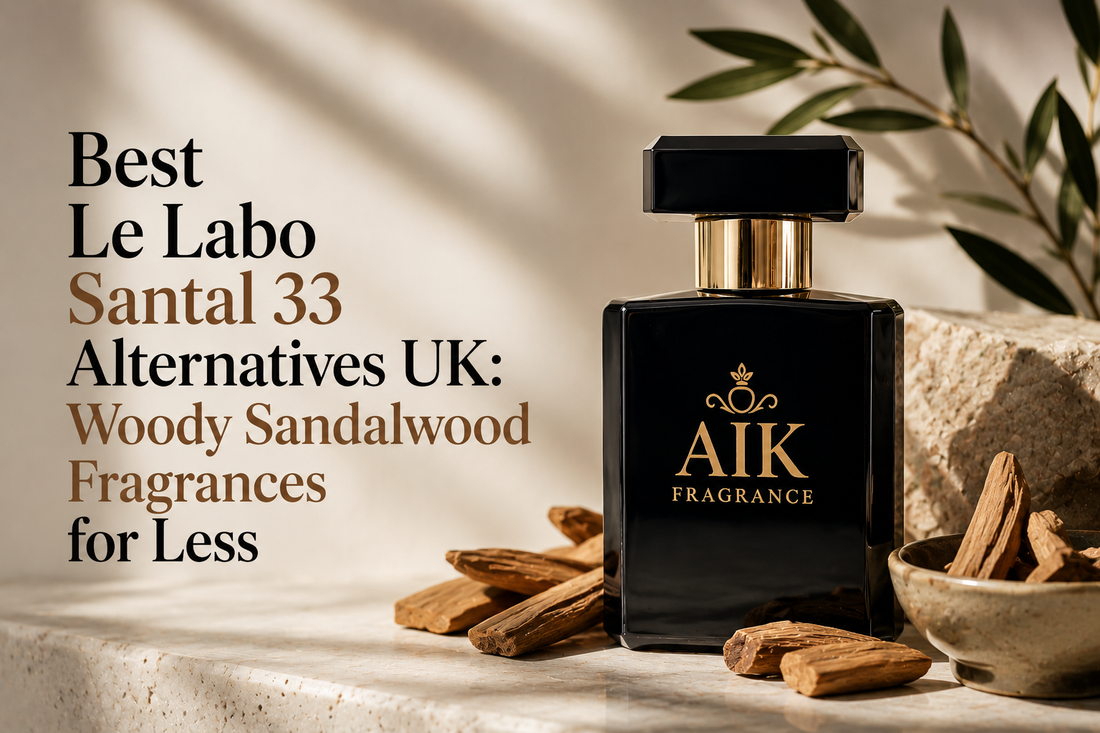 Le Labo Santal 33 alternatives UK woody sandalwood perfume guide by AIK Fragrance