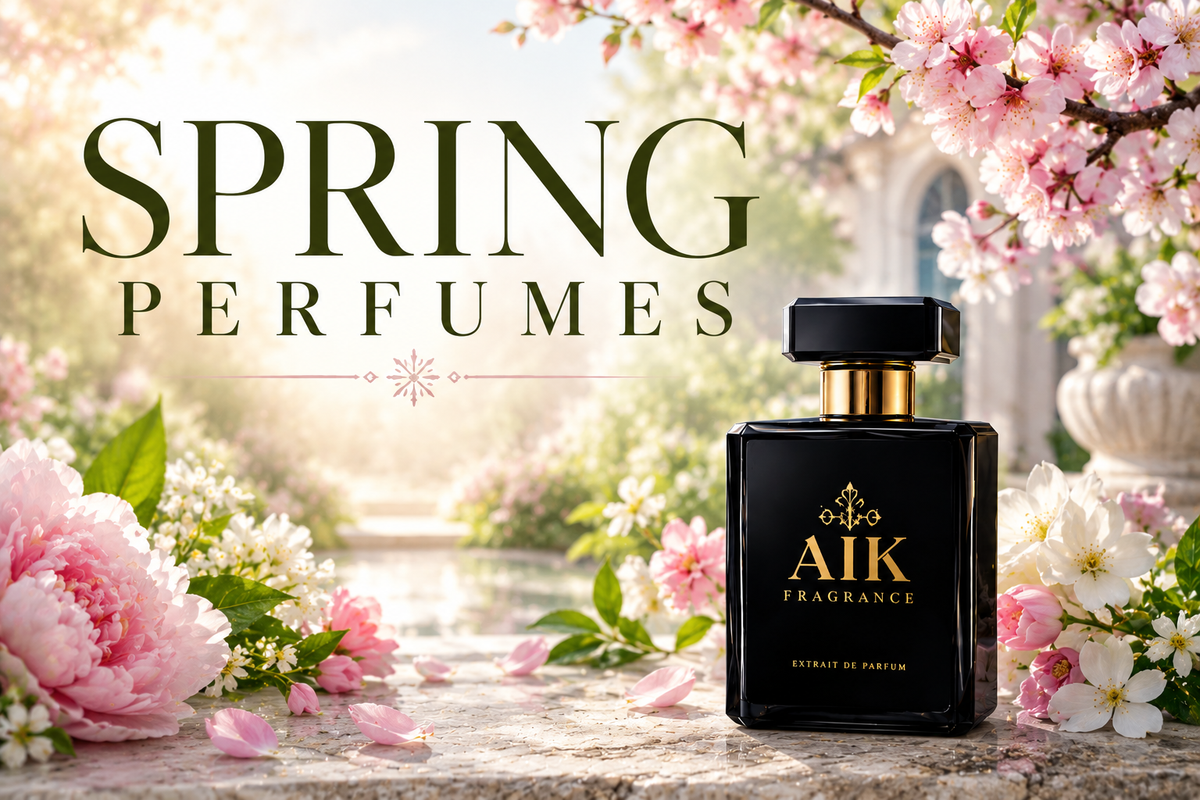 AIK Fragrance spring perfumes collection with fresh floral fragrances