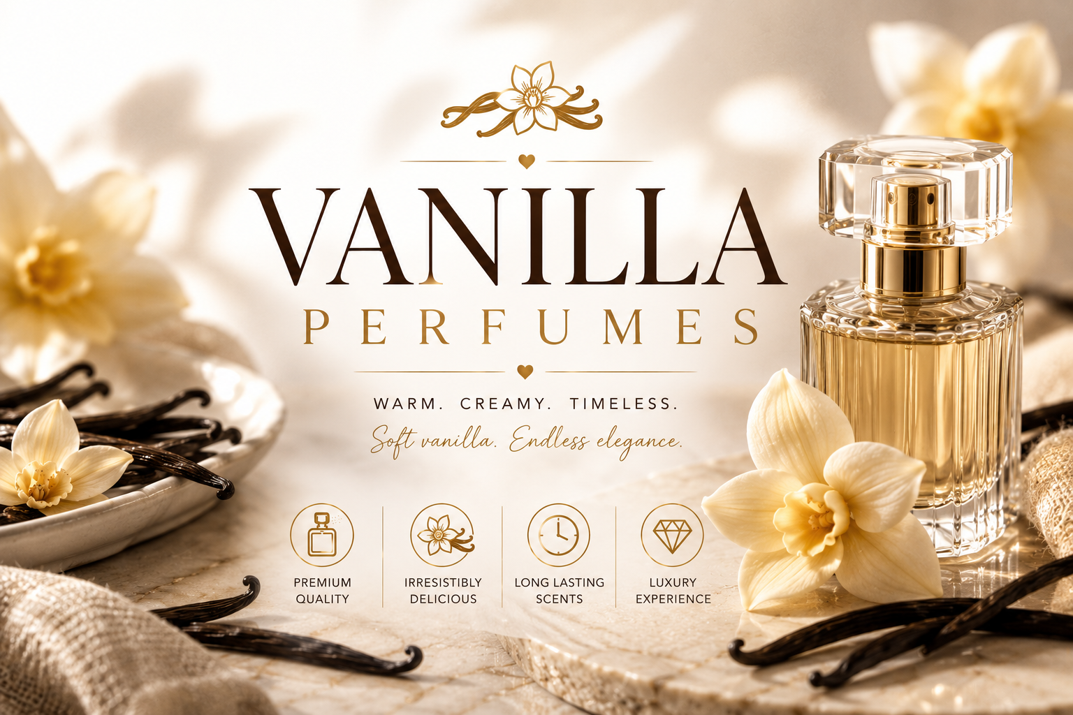 AIK Fragrance vanilla perfumes collection with sweet creamy and gourmand scents