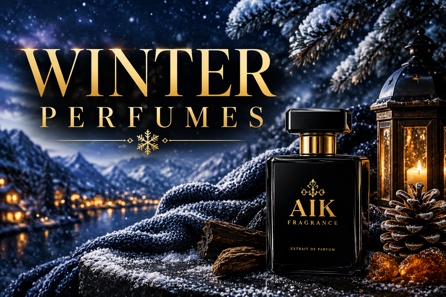 AIK Fragrance winter perfumes collection with oud vanilla and woody fragrances