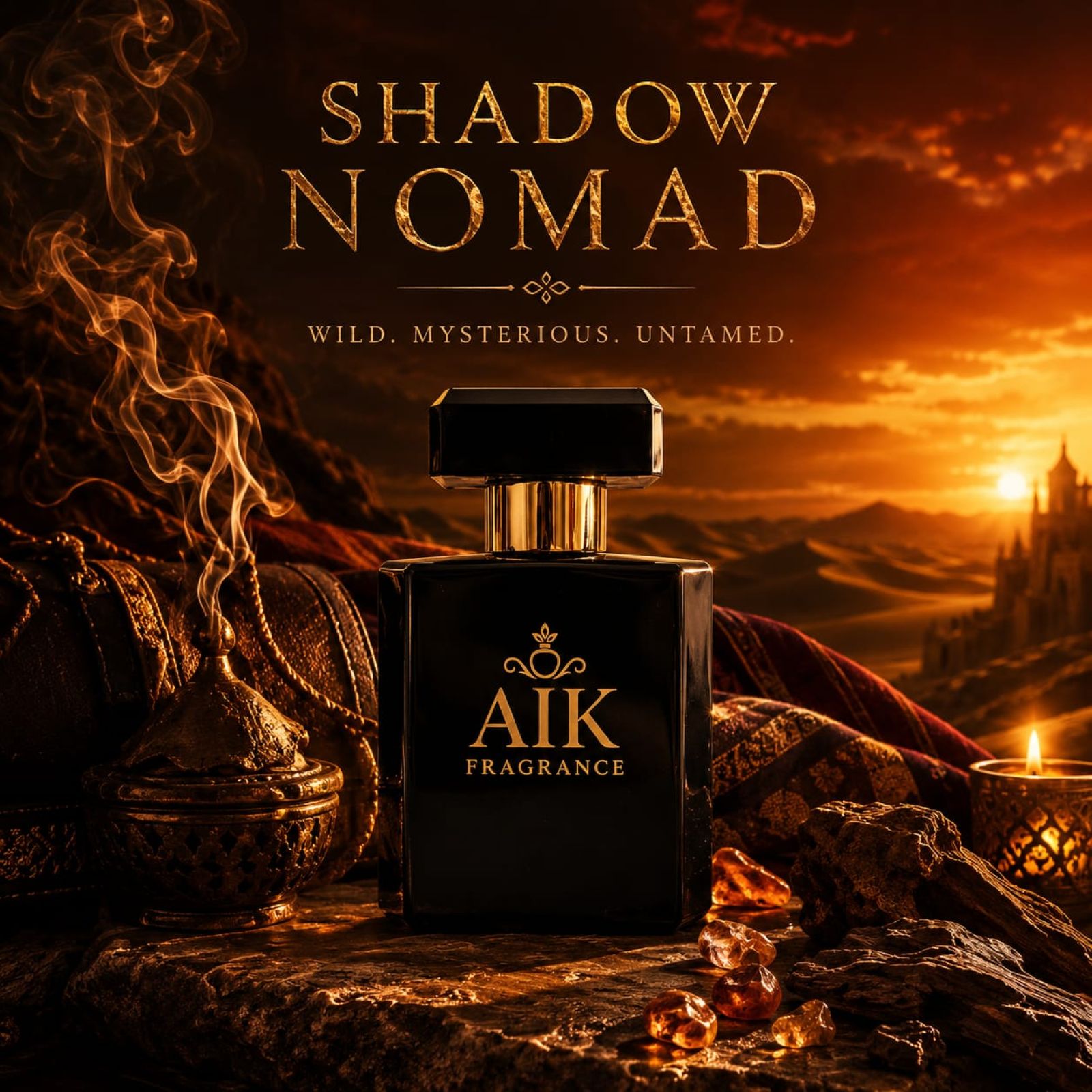 AIK Shadow Nomad Ombre Nomade inspired perfume bottle