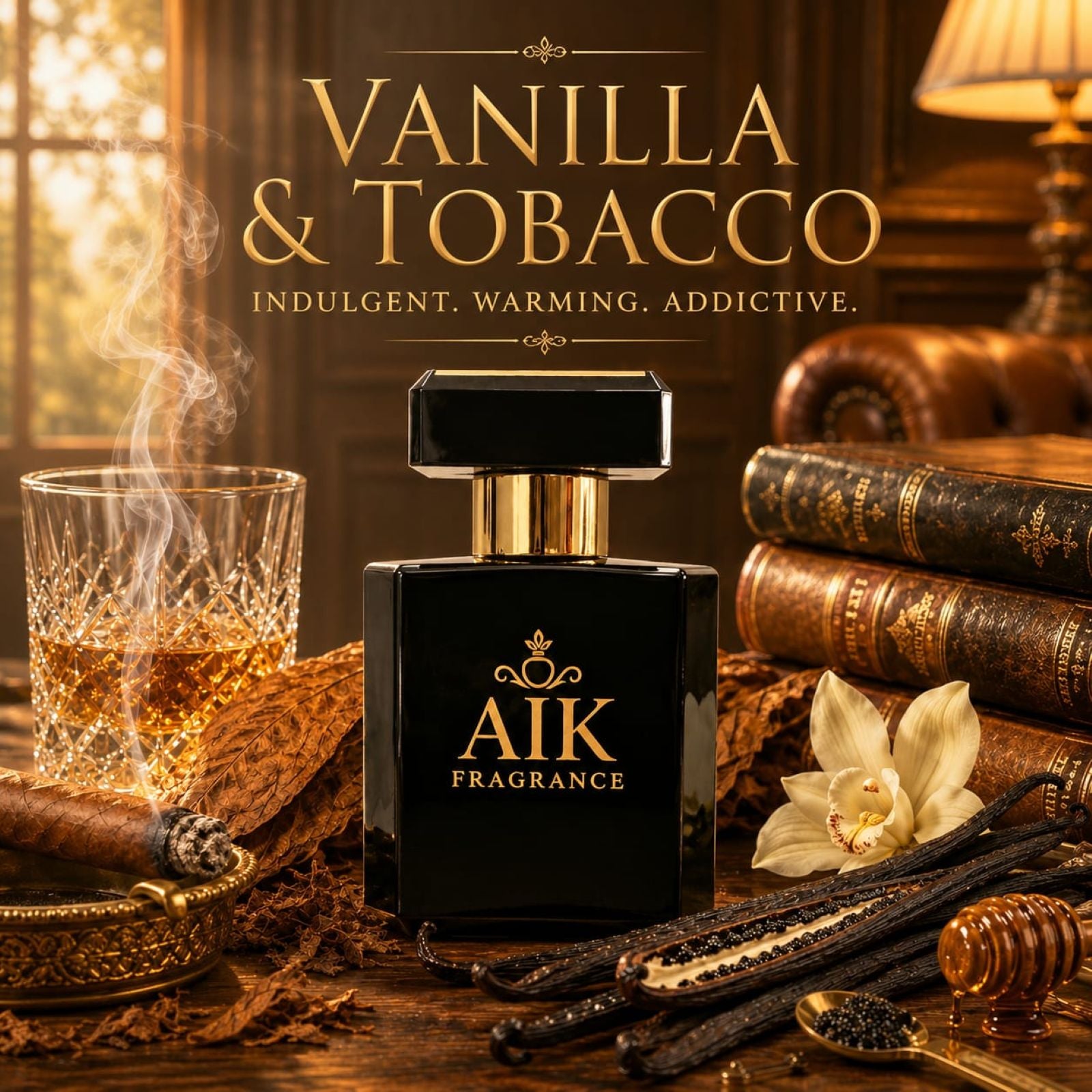 AIK Vanilla & Tobacco Tobacco Vanille inspired perfume bottle